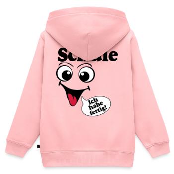 Abschluß , Schule ich habe fertig (25) - Kinder Premium Organic Zip Hoodie - Rosa - Hinten - AI Model Kid Female (0cm)