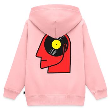 Vinyl-Album-Hauptposter-Kunst - Kinder Premium Organic Zip Hoodie - Rosa - Hinten - AI Model Kid Female (0cm)