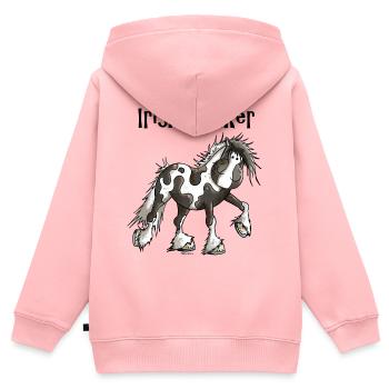 Tracy the Irish Tinker - Kids Premium Organic Zip-up Hoodie - rose - Back - AI Model Kid Female (0cm)