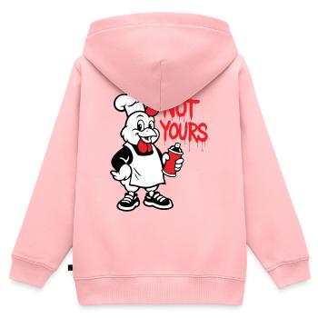 Nicht deiner - Kinder Premium Organic Zip Hoodie - Rosa - Hinten - AI Model Kid Female (0cm)