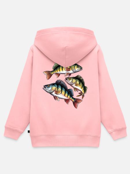 Barsch Motiv - Kinder Premium Organic Zip Hoodie - Rosa