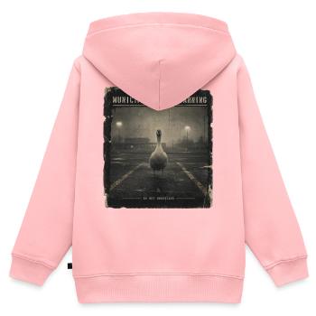 Municipal Goose Warning Goose Low-Fi Trend Summer - Kids Premium Organic Zip-up Hoodie - rose - Back - AI Model Kid Female (0cm)