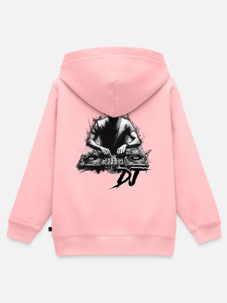 DJ - Kinder Premium Organic Zip Hoodie - Rosa