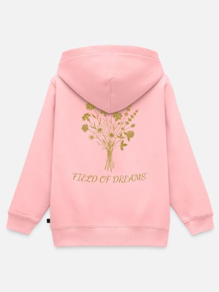 Field Dreams Goldblütenstrauß - Kinder Premium Organic Zip Hoodie - Rosa