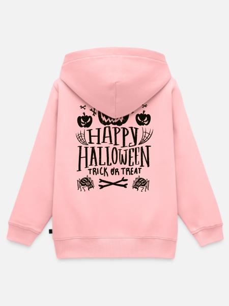 Verfluchter Kürbis Süßes oder Saures - Kinder Premium Organic Zip Hoodie - Rosa