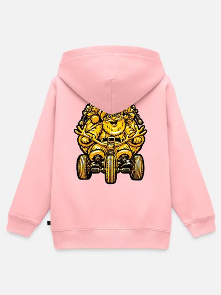 Weihnachten Weihnachtsmann - Kinder Premium Organic Zip Hoodie - Rosa
