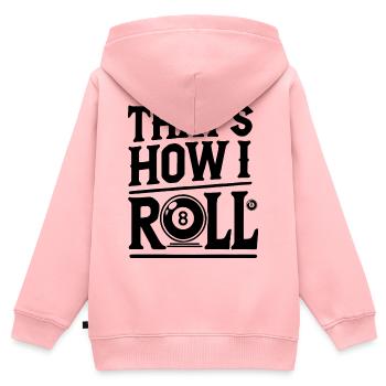  Billard Spiel Billardtisch Sprüche Snooker Pool - Kinder Premium Organic Zip Hoodie - Rosa - Hinten - AI Model Kid Female (0cm)