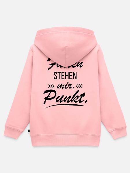 Falten stehen mir - Frecher Spruch - Kinder Premium Organic Zip Hoodie - Rosa