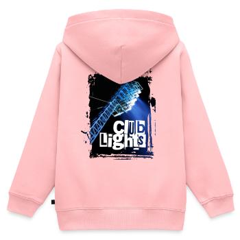 Club Lights - Rostock - Kinder Premium Organic Zip Hoodie - Rosa - Hinten - AI Model Kid Female (0cm)