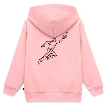 Cricket Keeper - Kids Premium Organic Zip-up Hoodie - rose - Back - AI Model Kid Female (0cm)