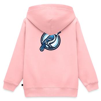 Vogelzüchter Ornithologe Vogelbeobachter - Kinder Premium Organic Zip Hoodie - Rosa - Hinten - AI Model Kid Female (0cm)