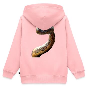 Schlange Python Kobra Mamba Klapperschlange Snake - Kinder Premium Organic Zip Hoodie - Rosa - Hinten - AI Model Kid Female (0cm)