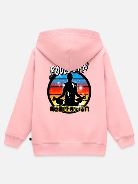 Bouldern - Kinder Premium Organic Zip Hoodie - Rosa
