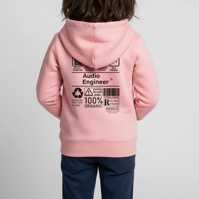 Audio Engineer multi tasking problem solving Kinder Premium Organic Zip Hoodie