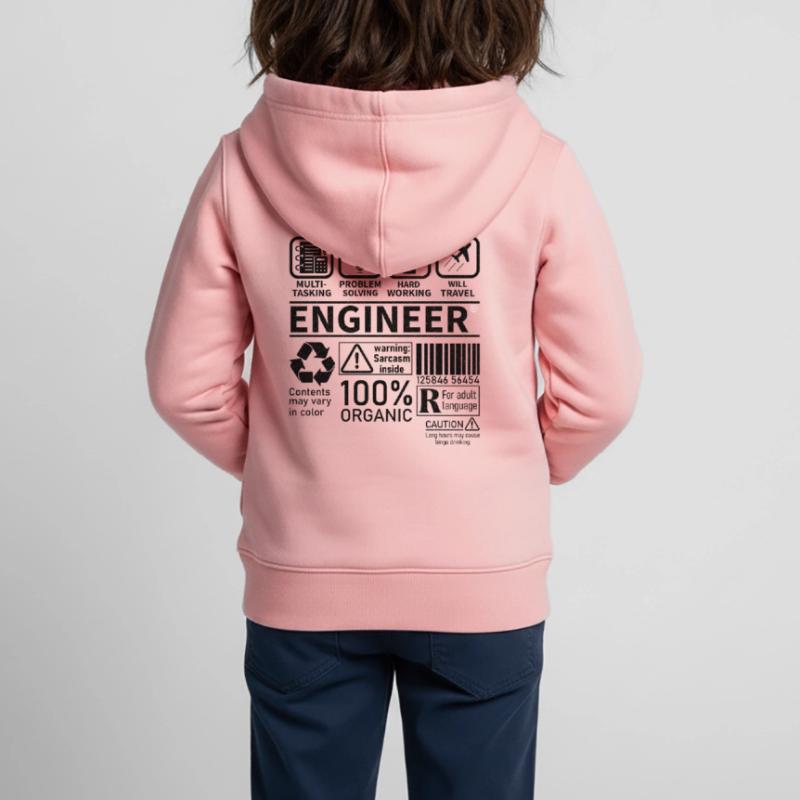 engineer multi tasking problem solving working Kinder Premium Organic Zip Hoodie