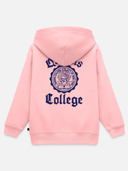Queens College - Kinder Premium Organic Zip Hoodie - Rosa