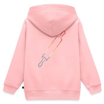 Vintage Rolling Pin Sketch - Kids Premium Organic Zip-up Hoodie - rose - Back - AI Model Kid Female (0cm)