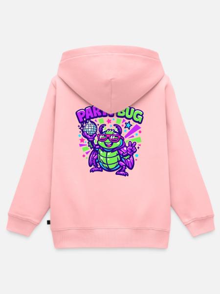 Party Bug - Kinder Premium Organic Zip Hoodie - Rosa