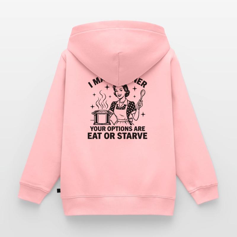 Küchen-Chef: Friss oder stirb! Kinder Premium Organic Zip Hoodie