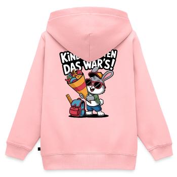 Maternelle Das Wars Bunny - Sweat Premium à capuche zippé enfant bio - rose - Dos - AI Model Kid Female (0cm)