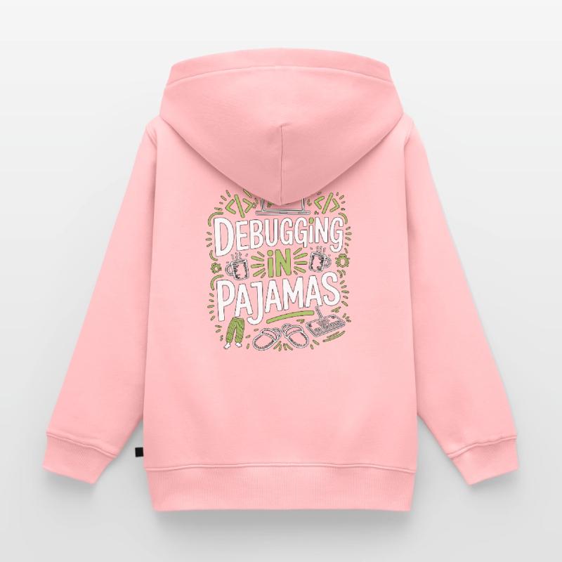 Remote Developer Debugging In Software Developer Kinder Premium Organic Zip Hoodie