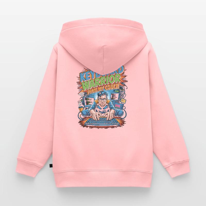 Remote Developer Keyboard Warrior Remote Coder Kinder Premium Organic Zip Hoodie