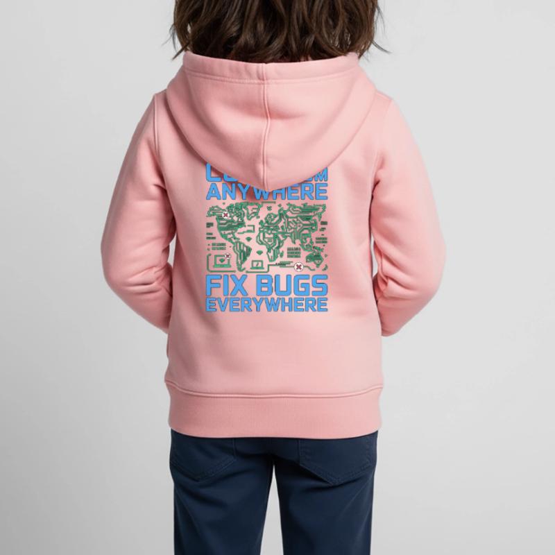 Remote Developer Code From Anywhere Remote Tech Kinder Premium Organic Zip Hoodie