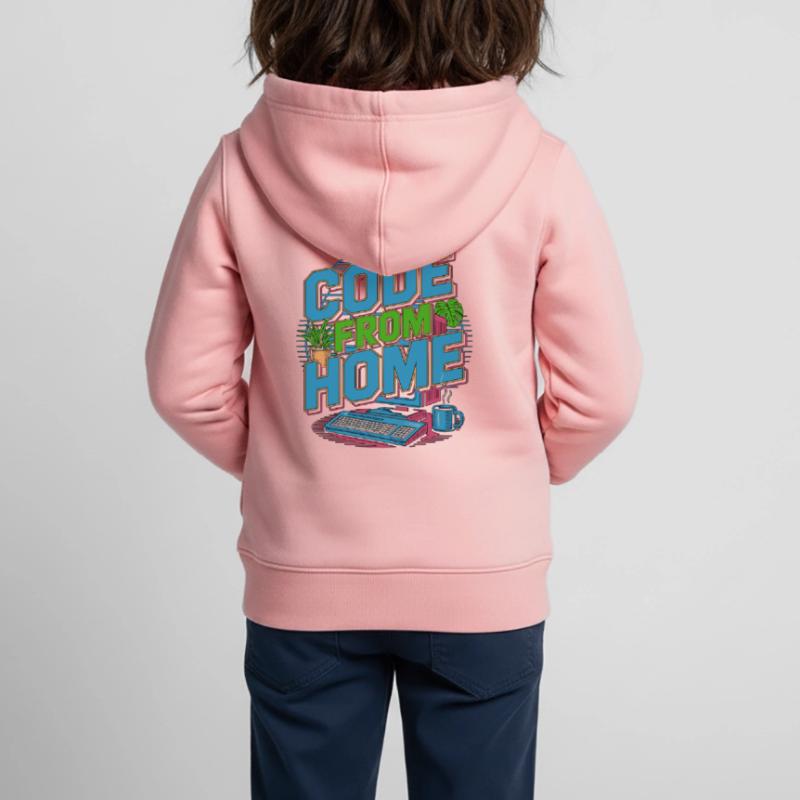 Remote Developer Code From Home Software Developer Kinder Premium Organic Zip Hoodie
