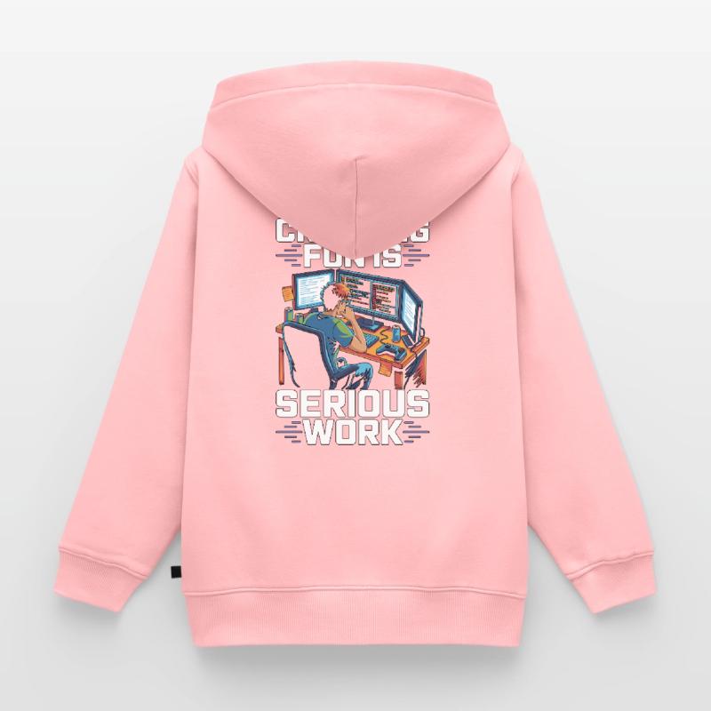 Game Developer Creating Fun Is Game Programmer Kinder Premium Organic Zip Hoodie