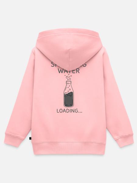 Sprudelwasser Loading Flasche - Kinder Premium Organic Zip Hoodie - Rosa