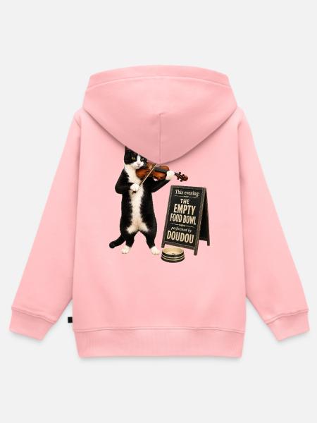Die leere Futterschale - Kinder Premium Organic Zip Hoodie - Rosa