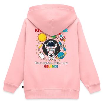 Kita Abgänger Eine Legende Astronaut - Kinder Premium Organic Zip Hoodie - Rosa - Hinten - AI Model Kid Female (0cm)