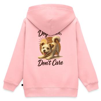 Dog Hair Don’t Care Puppy Hair Everywhere Merch - Kids Premium Organic Zip-up Hoodie - rose - Back - AI Model Kid Female (0cm)