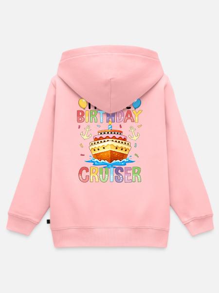 I'm The Birthday Cruiser - Kinder Premium Organic Zip Hoodie - Rosa