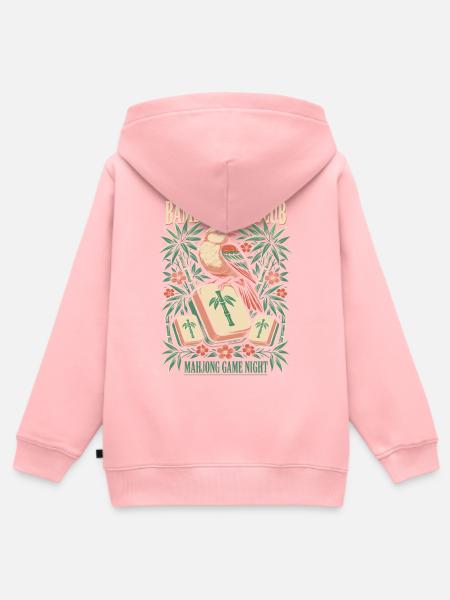 Bambusvogel Klub Mahjong Nacht - Kinder Premium Organic Zip Hoodie - Rosa