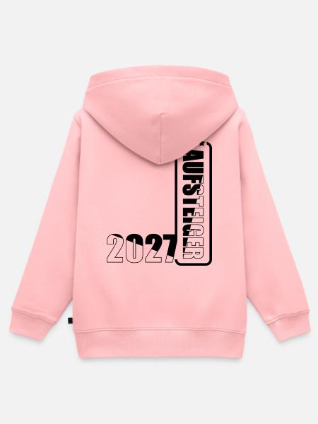 Aufsteiger 2027 - Kinder Premium Organic Zip Hoodie - Rosa