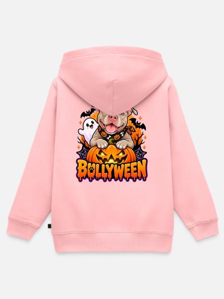 Bullyween - Kinder Premium Organic Zip Hoodie - Rosa
