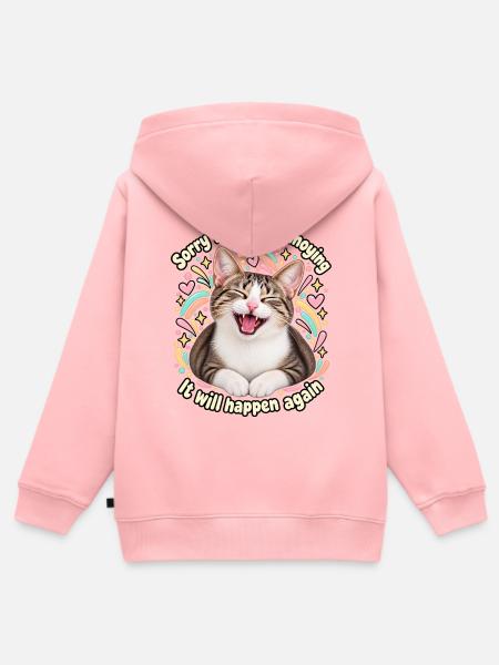 Entschuldigung, dass ich nervig bin. - Kinder Premium Organic Zip Hoodie - Rosa