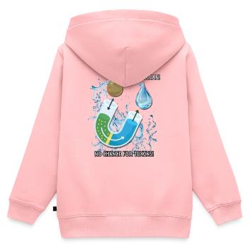 Osmose Fanshirt - Kinder Premium Organic Zip Hoodie - Rosa - Hinten - AI Model Kid Female (0cm)