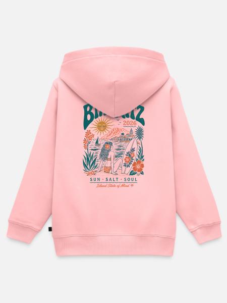 Biarritz 2026 Surf Insel Vibes - Kinder Premium Organic Zip Hoodie - Rosa