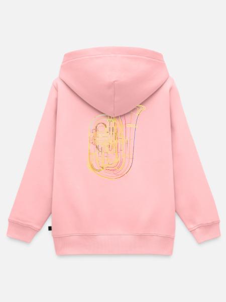 Tuba - Kinder Premium Organic Zip Hoodie - Rosa
