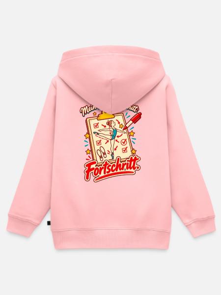 Tanzlehrer Tanzlehrerin Geschenk Fortschritt - Kinder Premium Organic Zip Hoodie - Rosa
