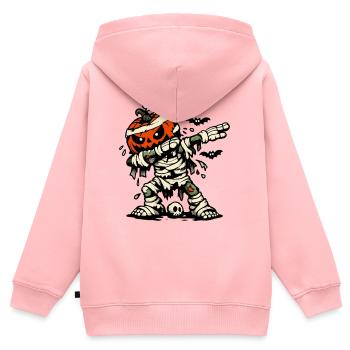 Halloween 2026 Kostüm Kinder Halloweenparty - Kinder Premium Organic Zip Hoodie - Rosa - Hinten - AI Model Kid Female (0cm)