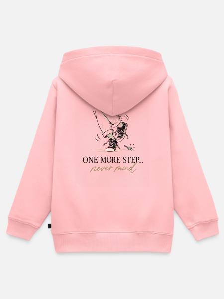 Noch ein Schritt Never Mind - Kinder Premium Organic Zip Hoodie - Rosa
