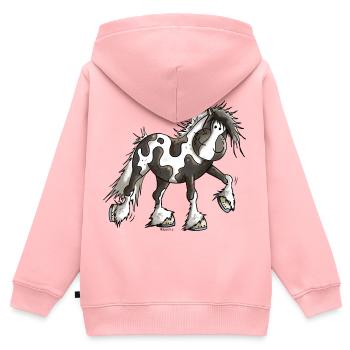 Taciana the Irish Tinker - Kids Premium Organic Zip-up Hoodie - rose - Back - AI Model Kid Female (0cm)