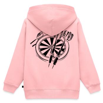 Dard - Sweat Premium à capuche zippé enfant bio - rose - Dos - AI Model Kid Female (0cm)