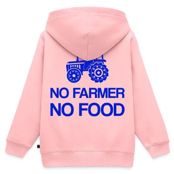 Bauernproteste Keine Bauern kein essen Landwirte - Kinder Premium Organic Zip Hoodie - Rosa - Hinten - AI Model Kid Female (0cm)
