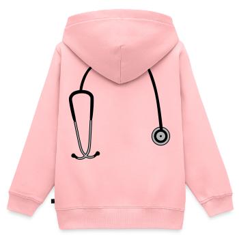 stethoscope - Kids Premium Organic Zip-up Hoodie - rose - Back - AI Model Kid Female (0cm)