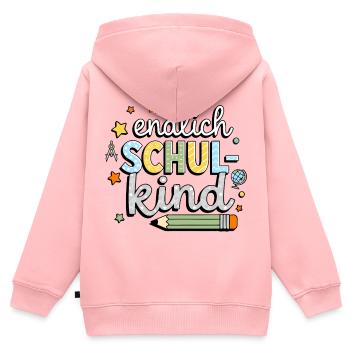 Endlich Schulkind Einschulung Jungen Rakete Shirt - Kinder Premium Organic Zip Hoodie - Rosa - Hinten - AI Model Kid Female (0cm)