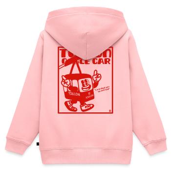 Toulon Provence France Mont Faron cable car - Kids Premium Organic Zip-up Hoodie - rose - Back - AI Model Kid Female (0cm)